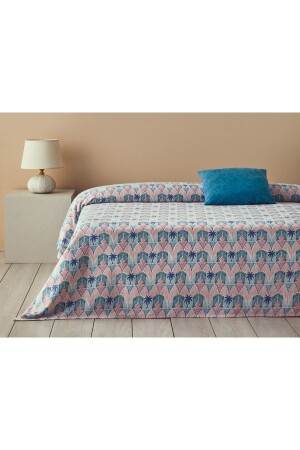 Tropical Palm King Size Pike Blue - English Home