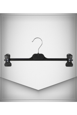 Trouser Skirt Hanger with Latch 10 Pcs - Sepet İçi İndirim