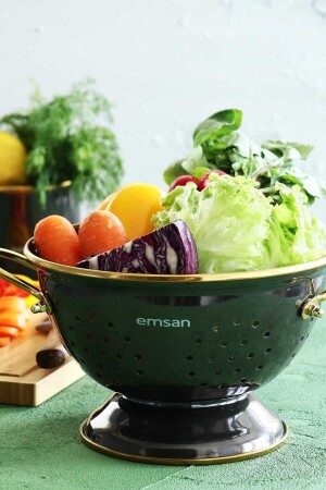 Troy Enameled 22 Cm Strainer Black 600. 15. 01. 0526 - Emsan