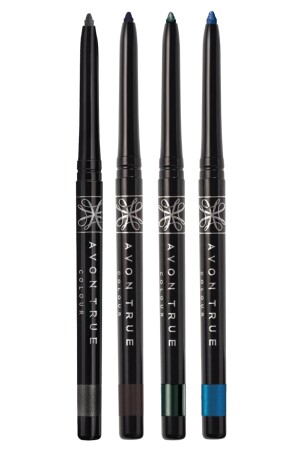 True Black Ice- Brown Sugar- Emerald Glow und Twilight Sparkle Shimmer Eye Pencil Pack - Avon