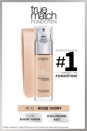 True Match Bakım Yapan Fondöten 1R ROSE IVORY - L'oreal Paris