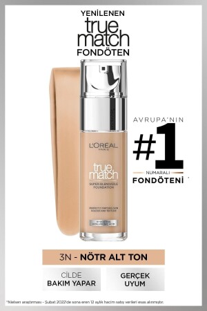 True Match Caring Foundation 3N CREAMY BEIGE - L'oreal Paris