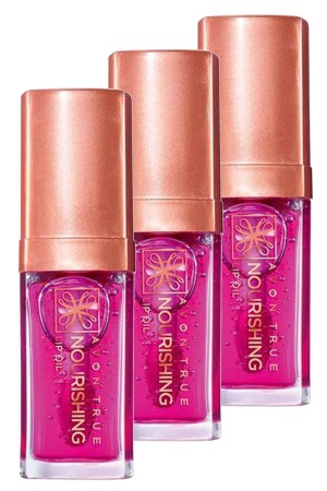 True Nourishing Lip Oil 7 Ml. Blossom Triple Set - Avon