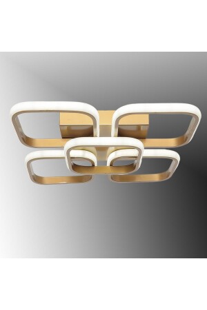 Tt302-4+1-esk Square Antique Painted 5 Li (Daylight) LED Chandelier TT302-4+1-ESK-GNR - TT AYDINLATMA