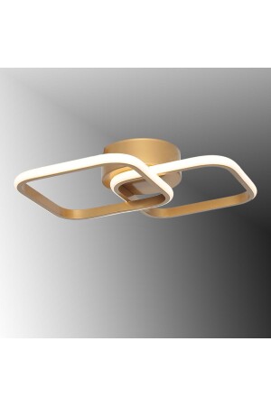 Tt405-2-esk Antique Painted 2 Square LED Chandelier with 3 Color Light Modules TT405-2-ESK-3RN - TT AYDINLATMA