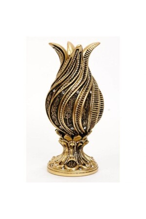 Tulip Figurine Gold Crystal Stone - Hediye Seviyorum