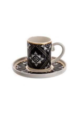 Tulu Whirling Dervish Form Set of 6 Coffee Cups D2016 58TKT000429 - Tulü Porselen