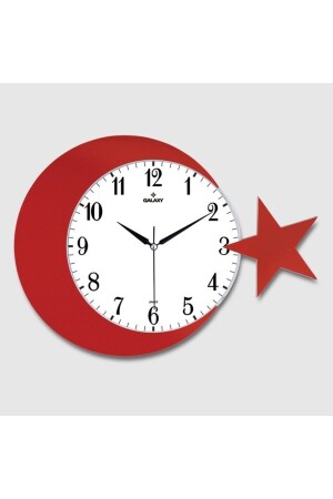 العلم التركي (MNZ) العلمي (النجم الراحل) العلمي (الساعة الحائطية) - الشحن المجانى في نفس اليوم - بطارية تأتي كوه - Galaxy