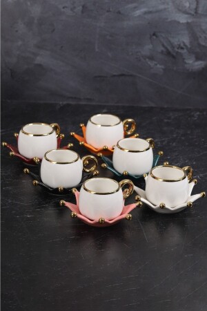 Türkisches Kaffeeservice aus Porzellan für 6 Personen BYG656 - BYGLAS