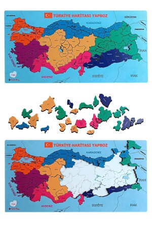 Türkiye Map Jigsaw Puzzle Educational Toy - gift plus