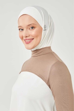 Turtle Neck Neck Collar Cuff Milk Coffee - Melodi Scarf