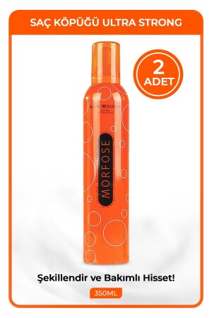 Turuncu Saç Şekillendirici Köpük (MOUSSE) | Ultra Strong 2x350ml. 3028669001197 - Morfose