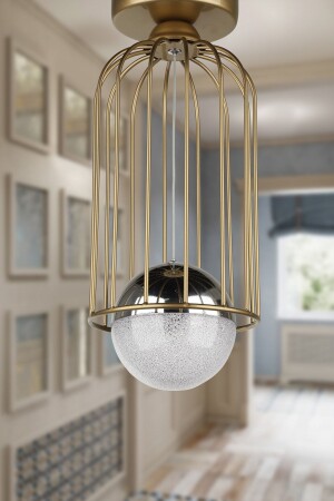 Tutak LED Chandelier Antiqued Chrome Top BEG1283BEG01 - Begüsa