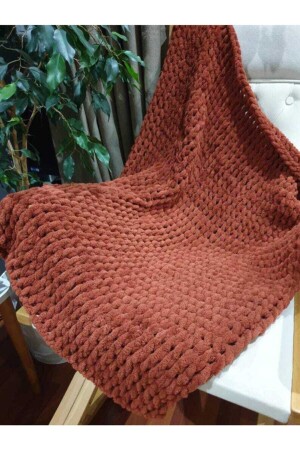 TV Blanket Hand Knitted Cinnamon TYC00130423319 - Luna Lumos