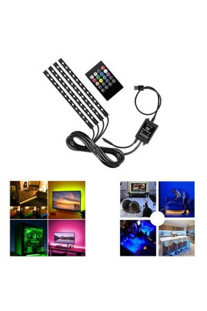TV-Hintergrundbeleuchtung, Auto-Unterfuß-LED-Monitor, Nacht-Umgebungslampe - Dekohop