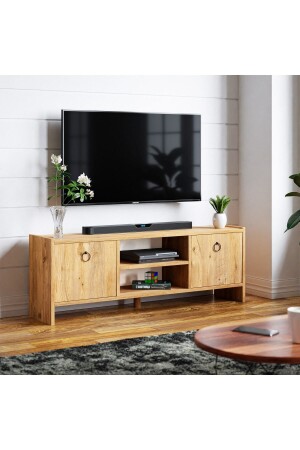 TV Stand with Cover and Shelf TV Unit Television Stand - Atlantic Pine TV2 - interGO