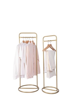 Twin Metal Garment Hanger Color Hanger Gold Clothes Hanger Footed Hanger Clothes Hanger FecGoldOba Binary - VegaDekor