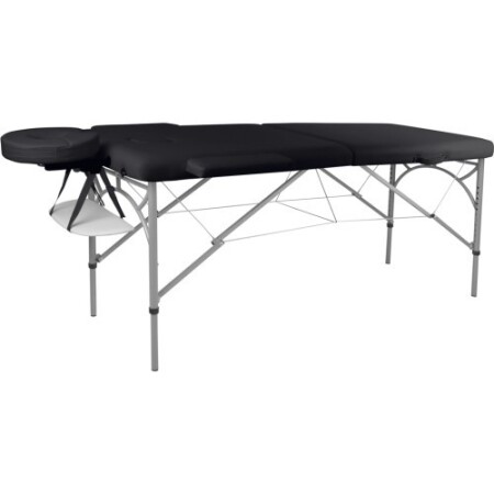 Two-Piece Aluminum Massage Table inSPORTline Tamati - Black - inSPORTline