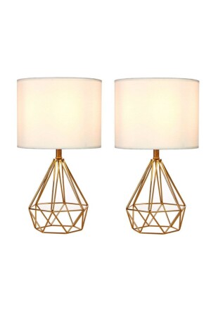 Two Tardu Lampshades Cream Fabric Hat TARDU-2-WH - White West inn House