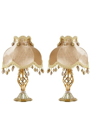 Two Velvet Covered Handmade Classic Model Lampshades PRA-2597729-0436 - Dekovien