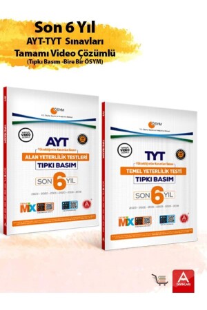 TYT-AYT Questions Set of the Last 6 Years One by One ÖSYM All with Video Solutions - A Yayınları