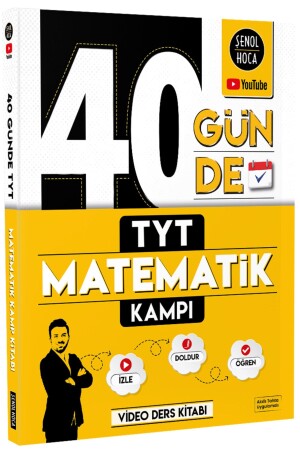 TYT Mathematics Camp in 40 Days 9786259905839 - Şenol Hoca Yayınları