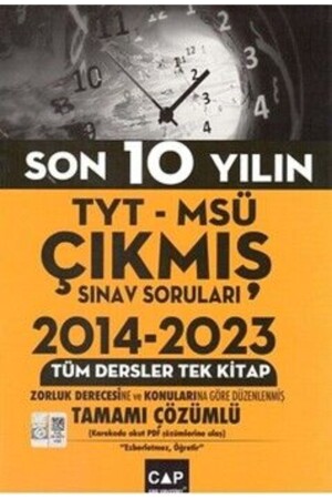 Tyt Msü Questions of the Last 10 Years All Courses - Çap Yayınları