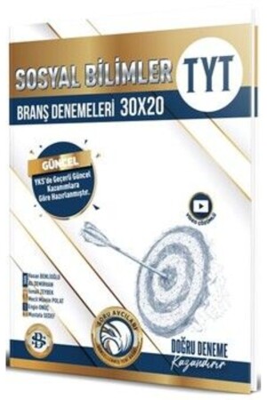 Tyt Sosyal Bilimler 30x20 Branş Denemesi 2023 Yeni - Bilgi Sarmal Yayınları