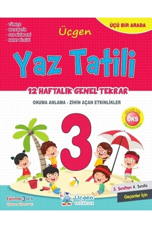 Üçgen 3.sınıf Yaz Tatili 12 Haftalık Tekrar - Deneme - Üçgen Yayıncılık