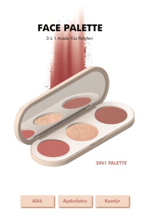 Triple Face Palette 13 gr - Farmasi