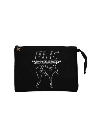Ufc Kick Schwarze Clutch-gefütterte Geldbörse/Handtasche - Z Zepplin