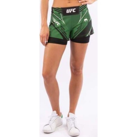UFC Venum Authentic Fight Night Women's Shorts - Short Fit - Green - Venum