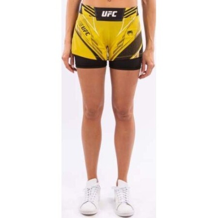 UFC Venum Authentic Fight Night Women's Shorts - Short Fit - Yellow - Venum
