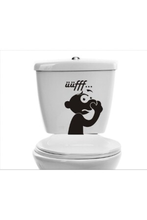 Uff Smell Decorative Toilet Seat Bathroom Sticker - Sticker Sepetim