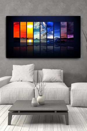 Ufuk Çizgileri Kanvas Tablo80x150 Cm UFKÇZGLRİ016 - ColorVision