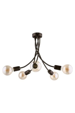 Ülgen 5-Piece Black Chandelier ÜLG-05 - BSA LIGHTING