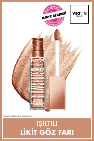 Ultimate Glow Shots Işıltılı Likit Göz Farı - 06 Golden Goji - Nyx Professional Makeup