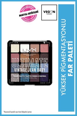 Ultimate Shadow Palette - Vintage Jean Baby Göz Farı Paleti - Nyx Professional Makeup
