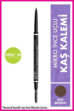 Ultra Fine Eyebrow Pencil - Micro Brow Pencil Ash Brown 800897836870 - Nyx Professional Makeup