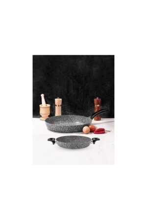 Ultra Granite 2-teiliges Pfannen- und Kochtopfset TYC00262433951 - Taç
