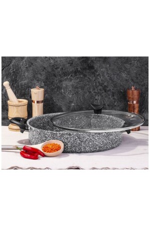 Ultra Granite Flat Pot 22 Cm - Taç