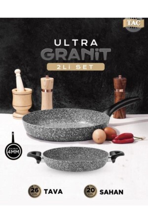 Ultra Granite Pan and Saucepan Set 4mm TAÇ-3539 - Taç