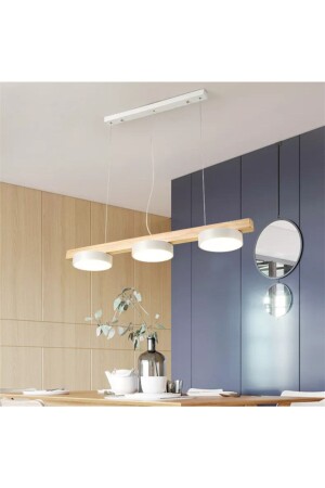 Ultra Modern Wooden Dining Chandelier 3-piece woodled3dining - SimaAvize