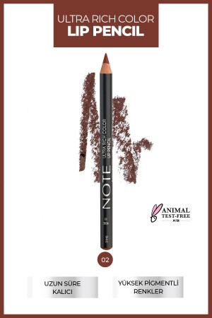 Ultra Rich Color Dudak Kalemi 02 Rose - Kahverengi - Note Cosmetics