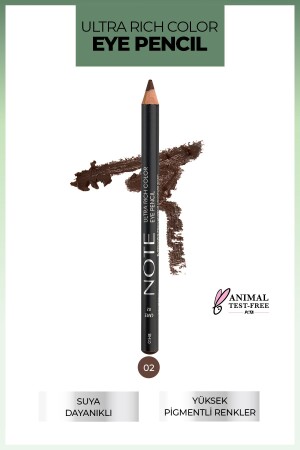 Ultra Rich Color Eye Pencil 02 Cafee – Braun - Note Cosmetics