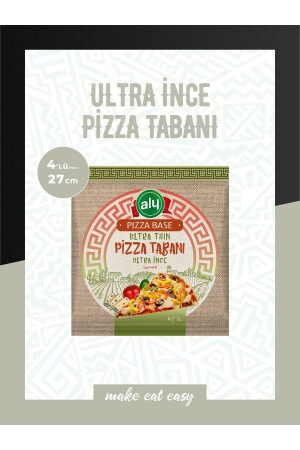 Ultra Thin Pizza Base 27 cm 4 pieces 440 gr - Aly