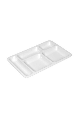 Unbreakable Plastic Table Dish Plate 5 Compartments A Quality 10 Pieces Nadide03801 - Mode49