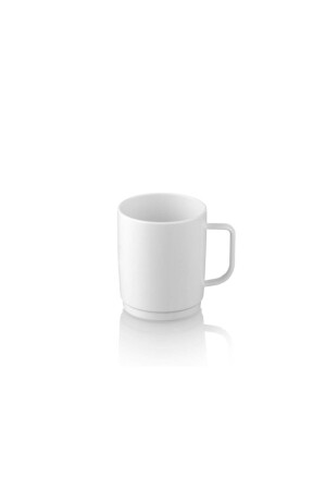 Unbreakable Tea Coffee Cup - White 250 ml - 6 Pieces PKCKB250-6 - Plastport