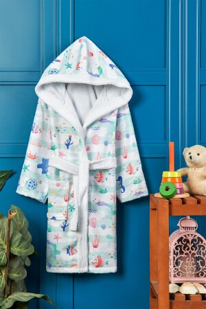 Underwater Digital Printed Children's Bathrobe - Vevienhome