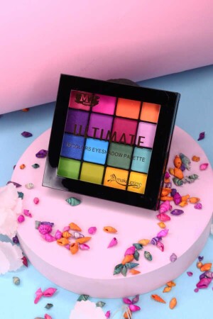 Unicorn Colored 16-Piece Eyeshadow Palette Makeup Time - Makeuptime